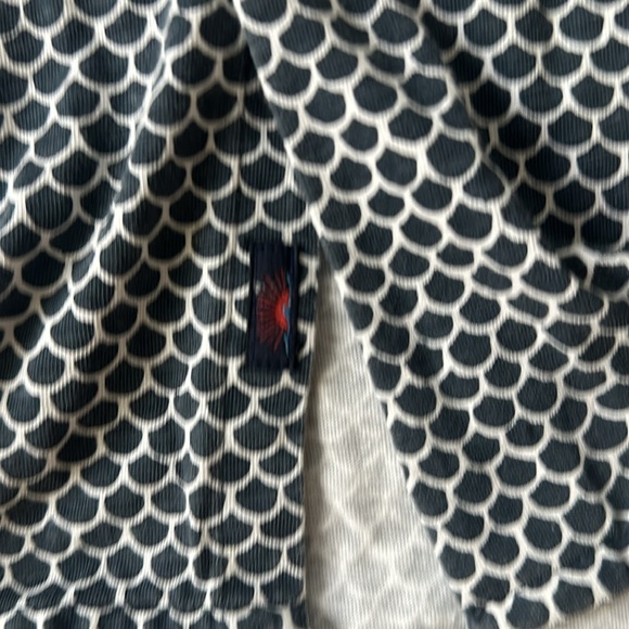 Faherty Blue Fishscale Batik Short Sleeve Shirt - Picture 3 of 5